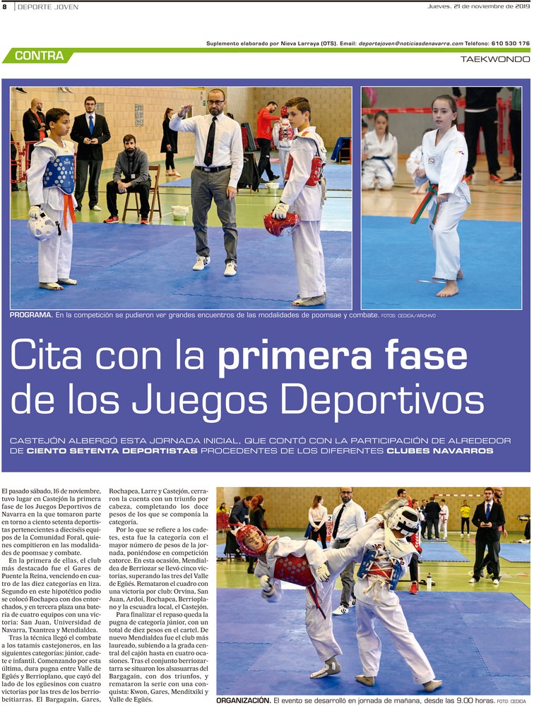 taekwondo en PRENSA